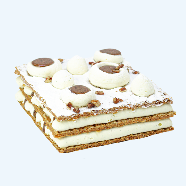 Millefeuille vanille pécan